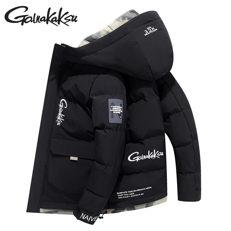 Outdoor Sport Jacket - フード付きフィッシングジャケット,暖かいカーディガン,綿のコート,アウトドアスポーツ,新しい秋と冬