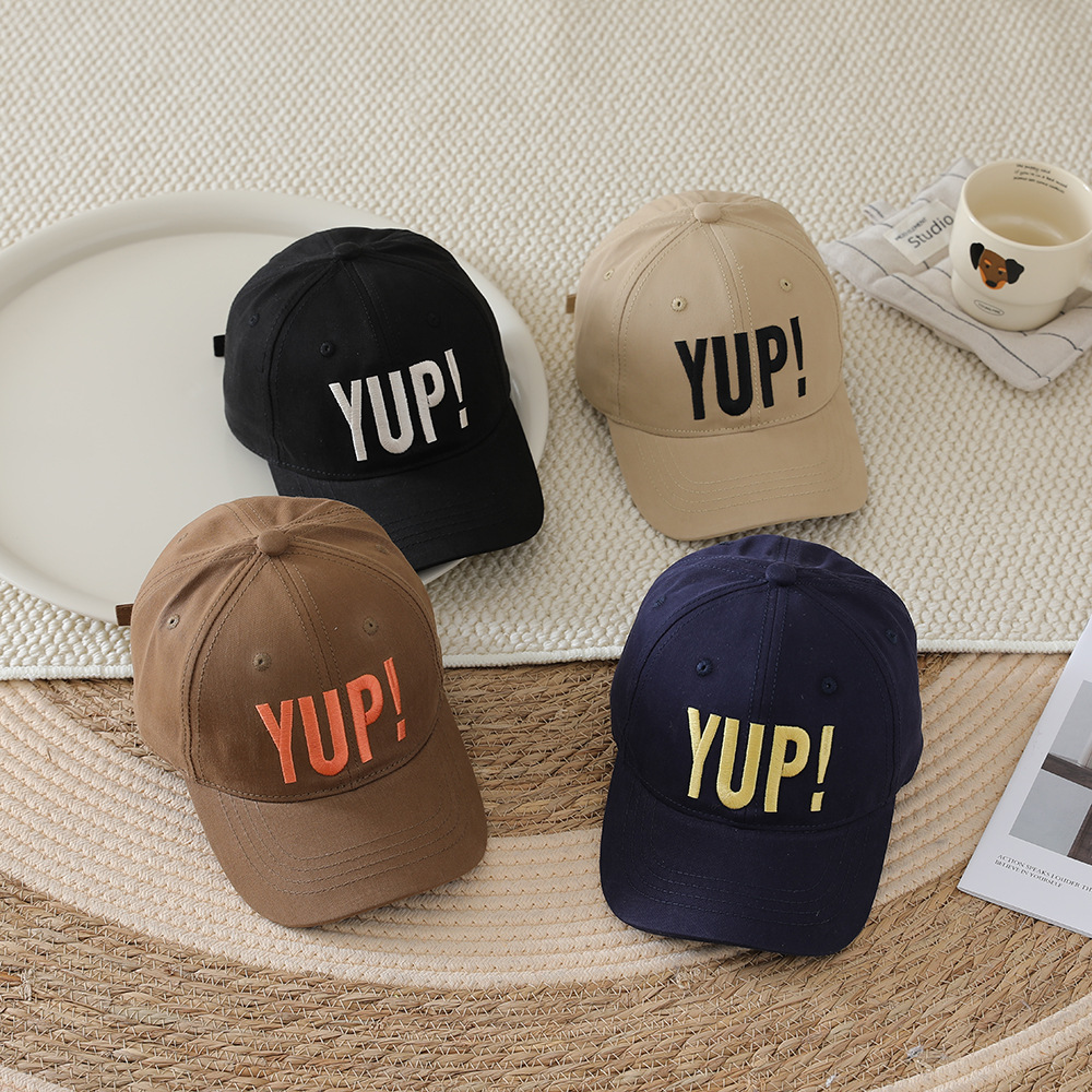 Outdoor Sport Hat - キッズ野球帽男の子女の子ファッション文字刺繍ヒップホップ調節可能なアウトドアスポーツキャップ通気性サンシェード旅行日よけ帽子