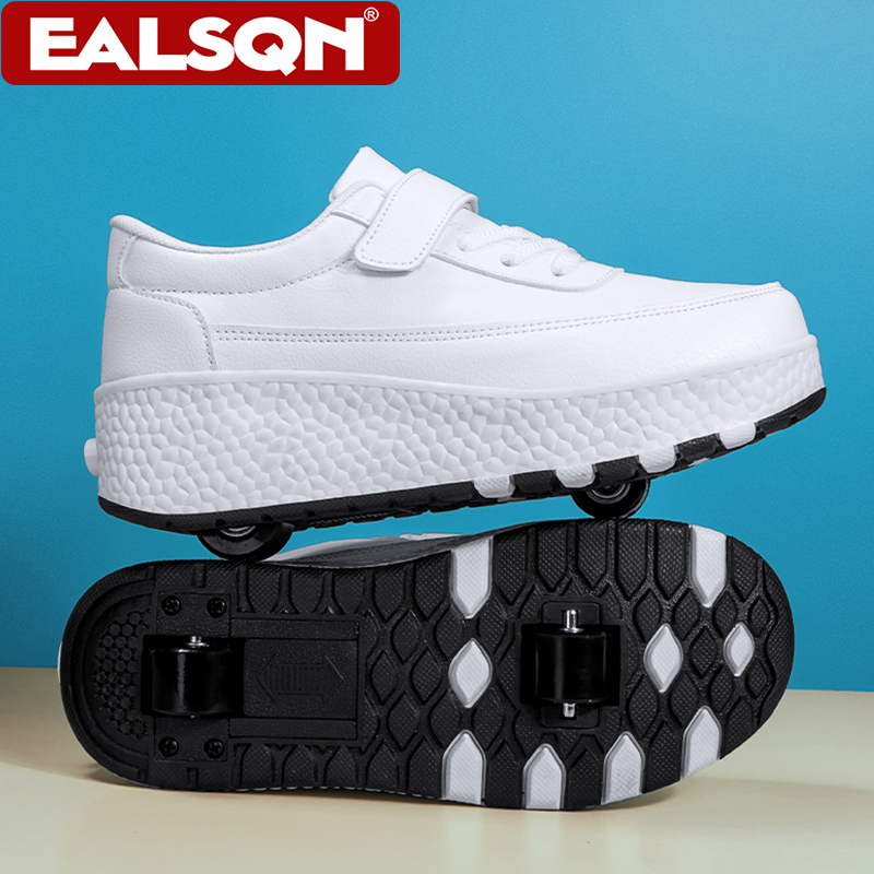 Outdoor Sports Shoes - ファッション子供用ローラースケート男の子女の子ダブルホイールユニセックスローラースケートシューズ新しいスニーカーアウトドアスポーツカジュアルシューズ