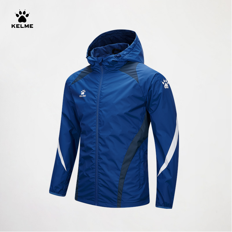 Outdoor Sport Waterproof Jacket - KELME スポーツウインドブレーカーメンズ防水フード付き織ジャケットアウトドアランニング防風防水ジャケット