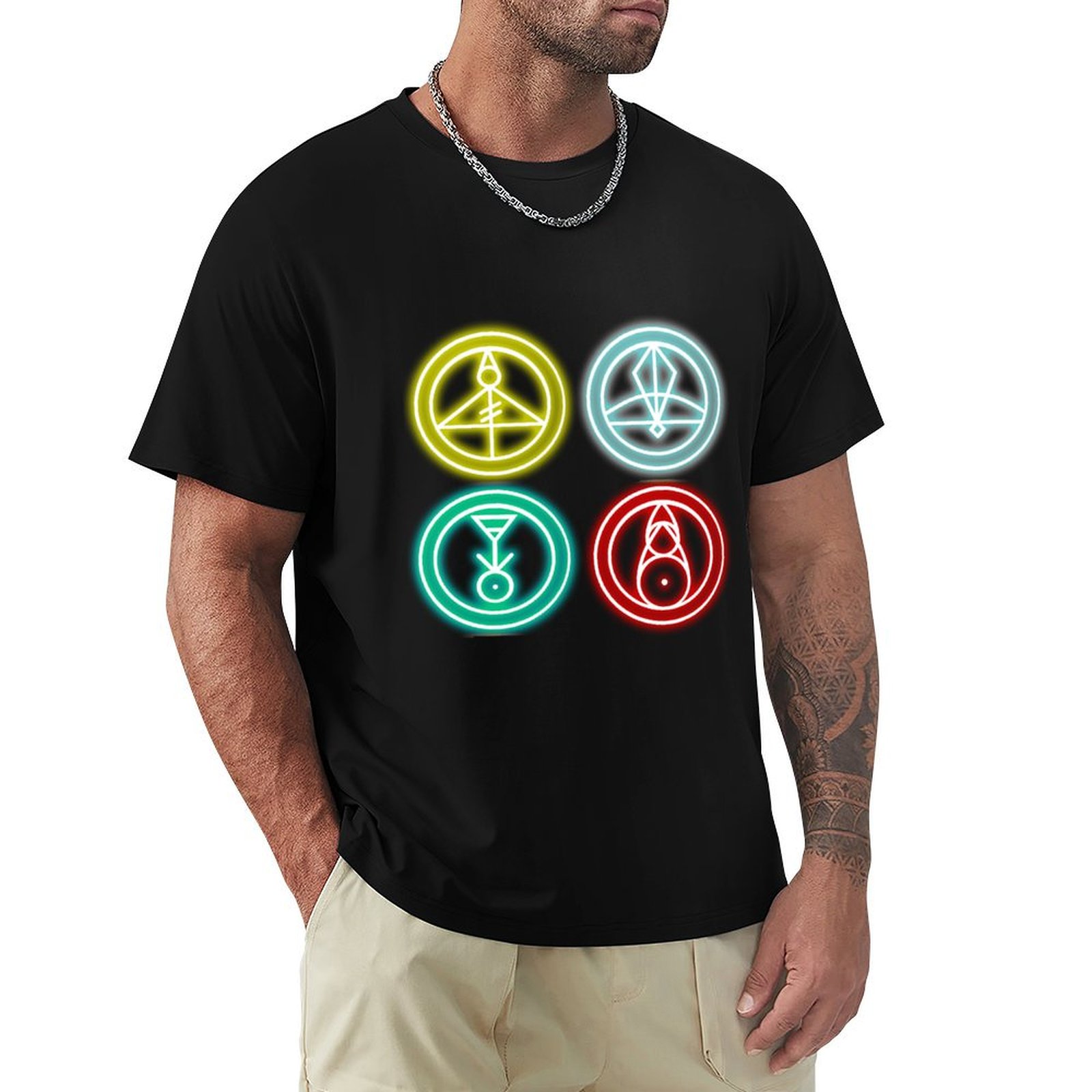 Outdoor Sportsman Group - グループグリフス - 光るTシャツ アウトドアスポーツ半袖トップ