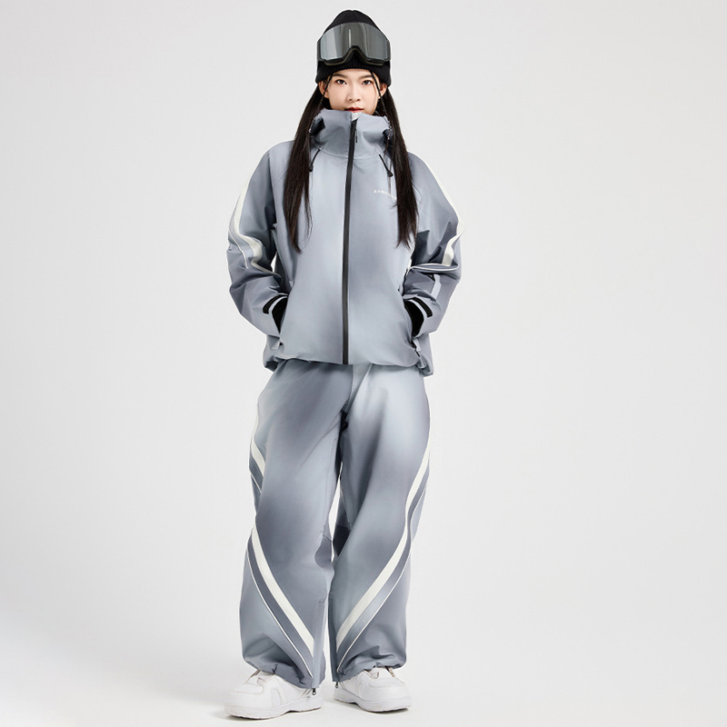 Outdoor Sport Jacket Women'S - 冬防水フード付きジャケットパンツ女性雪スーツ屋外スポーツマウンテンマンスキーセット防風アルパインスノーボード服