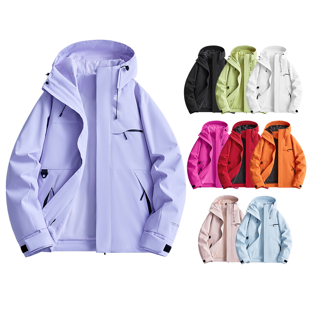 Outdoor Sport Waterproof Jacket - 春と秋の防水ハイキングジャケット、女性用フード付きハンティング、ランニング、トレッキング、フィッシングジャケット、アウトドアライド、クライミング、ウィンドブレーカー