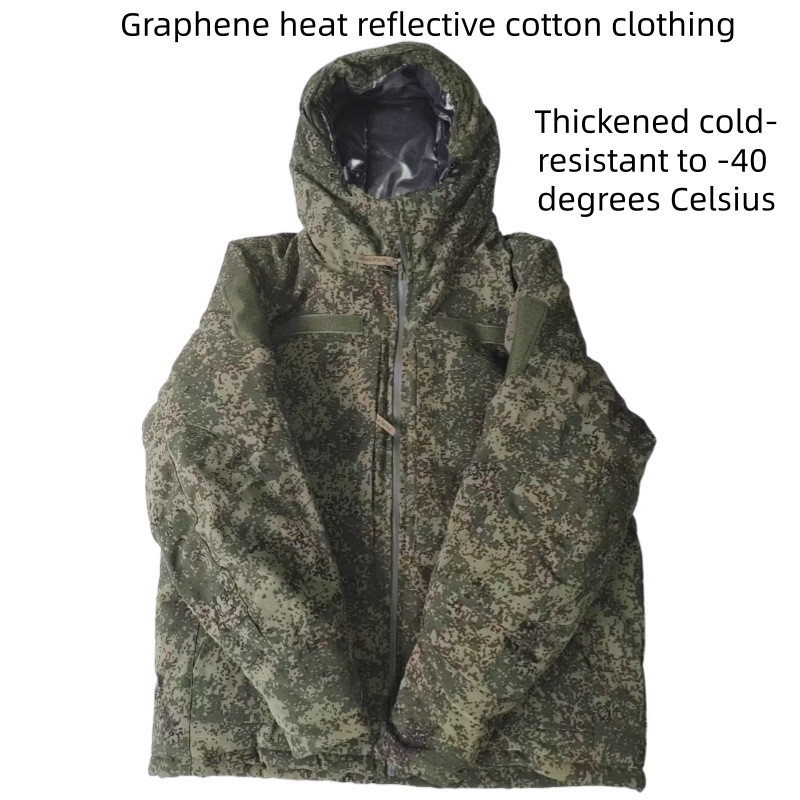 Outdoor Sport Jacket - ロシア製タクティカルコットンジャケット 防風防水保温 厚手グラフェン熱反射 冬用コンバットパーカー