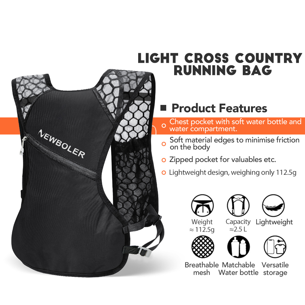 NEWBOLER 屋外トレイルランニングバックパック超軽量女 - Trail Running Vest のレビューと価格