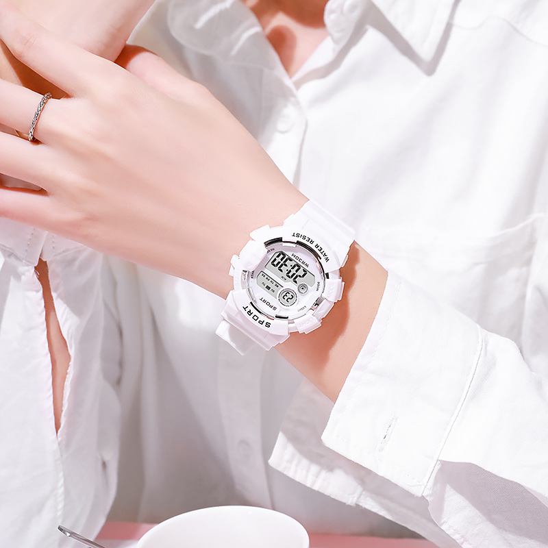 ファッションキッズ腕時計発光防水スポーツデジタル腕時計目覚ま - Outdoor Sport Smart Watch のレビューと価格