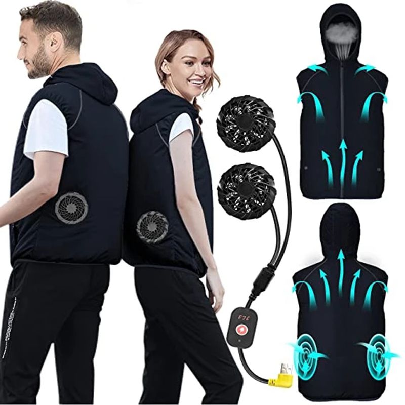 夏のスポーツファンエアコンクール男性女性旅行超軽量ブランドア - Outdoor Sport Jacket Women'S のレビューと価格