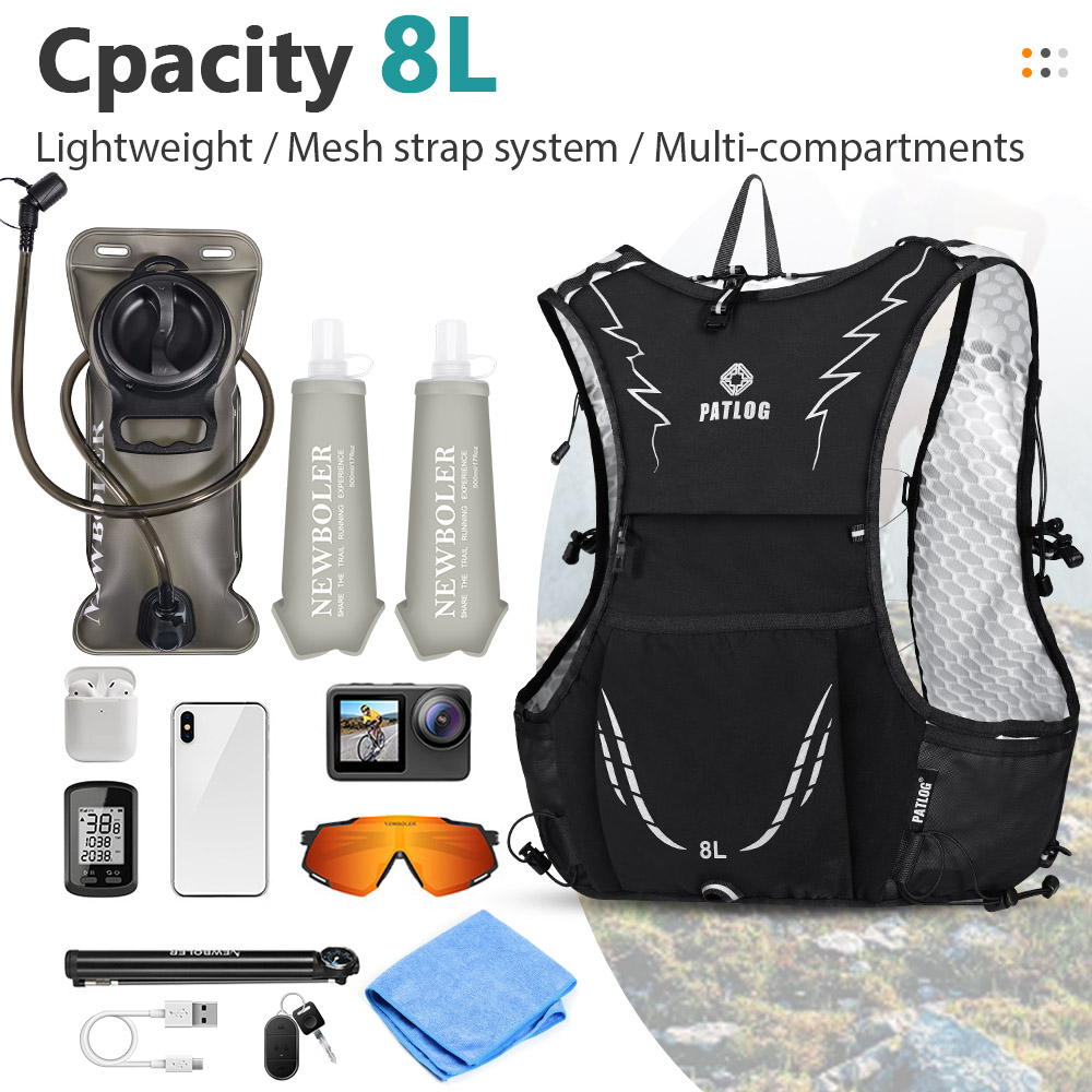 2026年新型8Lアウトドアトレイルランニングバックパック超 - Trail Running Vest のレビューと価格