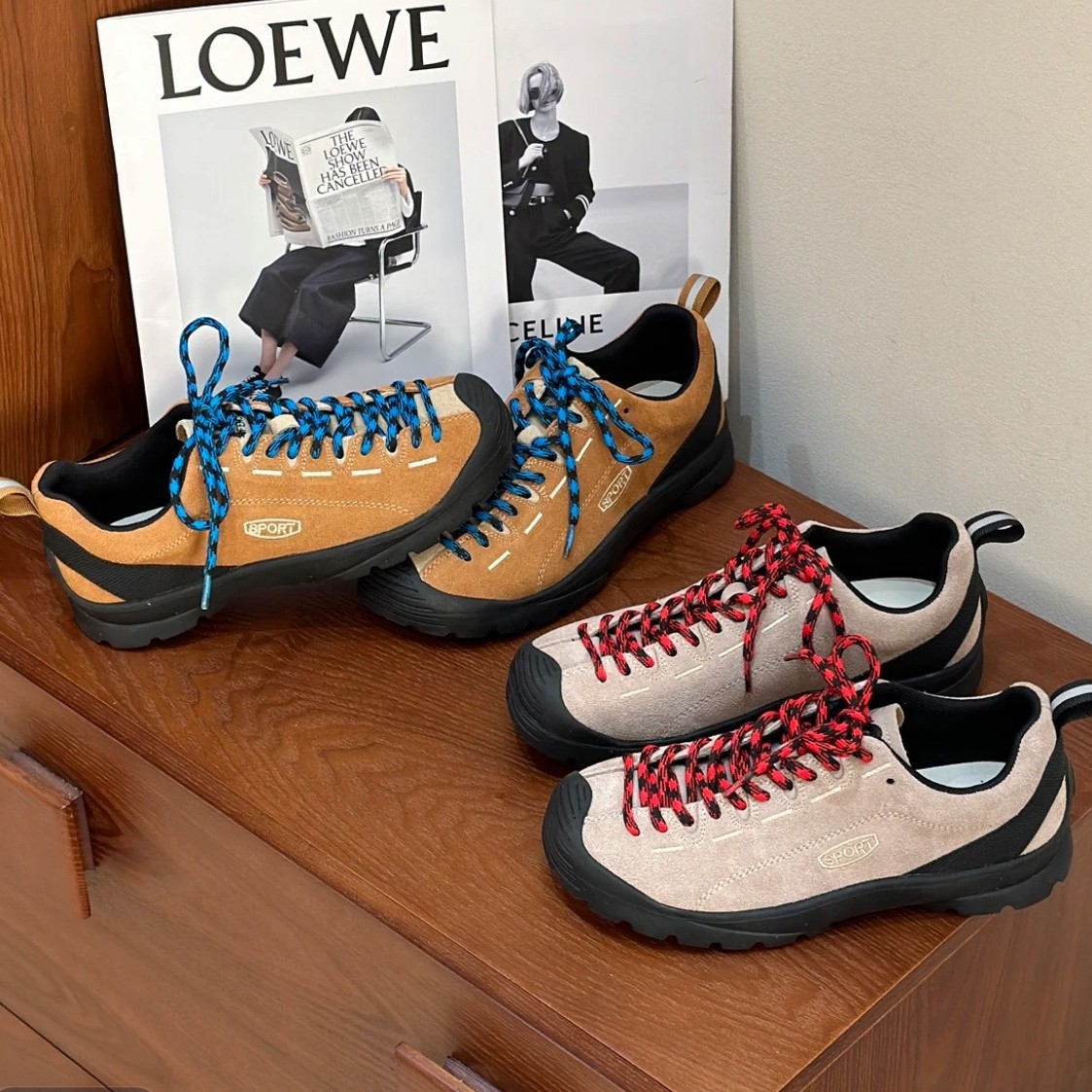 登山靴、レディースカラーブロックトレーニングシューズ、春の新 - Outdoor Sports Shoes のレビューと価格