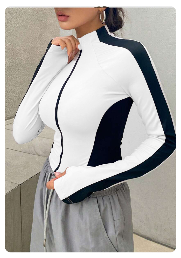 ヨガ服スタンドアップカラージャケットアウトドアスポーツ長袖女 - Outdoor Sport Jacket のレビューと価格