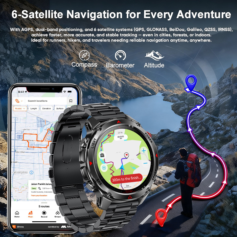 T-Rex 3 Pro ミリタリーグレード AGPS スマー - Outdoor Sport Smart Watch のレビューと価格