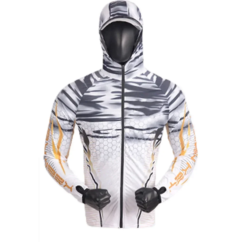 釣りシャツ屋外速乾性釣りジャージ男性 UV 衣類フード付き抗 - Outdoor Sport Jacket のレビューと価格