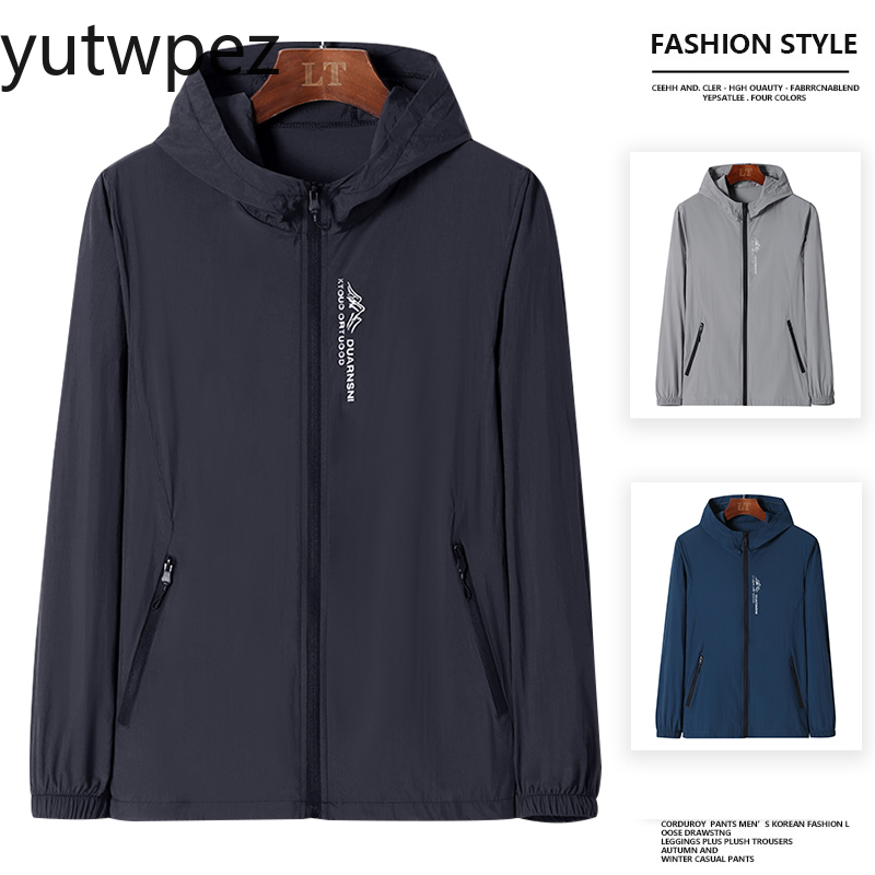 UPF50+ 夏屋外速乾性日焼け防止薄型ジャケット男性ハイキ - Outdoor Sport Jacket のレビューと価格