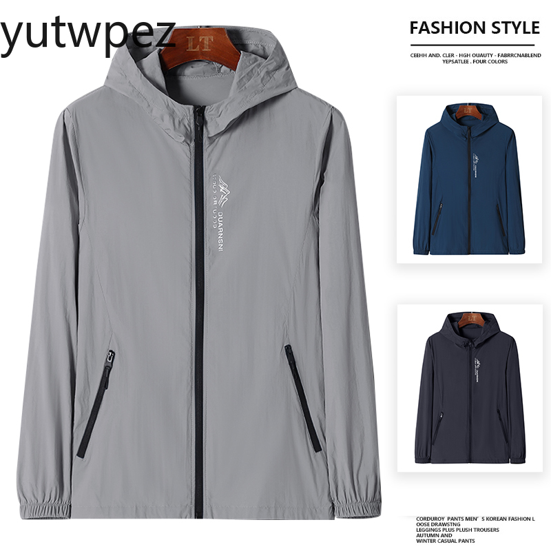 UPF50+ 夏屋外速乾性日焼け防止薄型ジャケット男性ハイキ - Outdoor Sport Jacket のレビューと価格