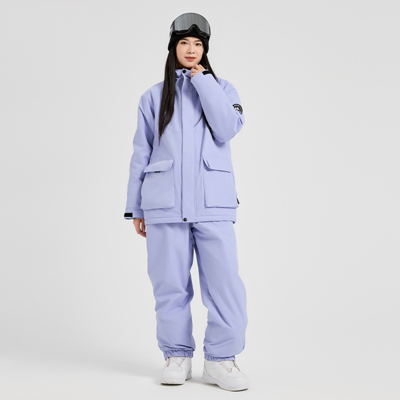 アウトドアスポーツマウンテンマンスキーセット冬用暖かいフード - Outdoor Sport Jacket Women'S のレビューと価格