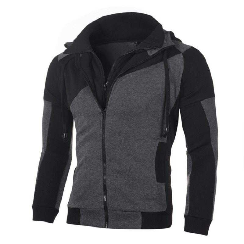 メンズジップアップフード付きスウェットシャツ、フリース、ラン - Outdoor Sport Jacket のレビューと価格