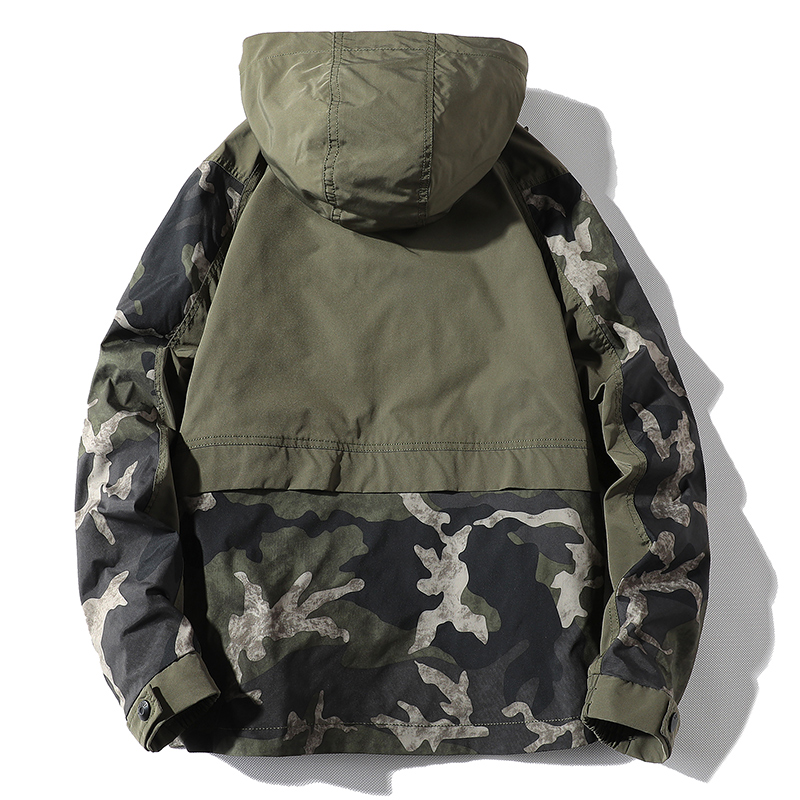 軍事爆撃機ジャケット男性ファッションカジュアルキャンプジャケ - Outdoor Sport Waterproof Jacket のレビューと価格
