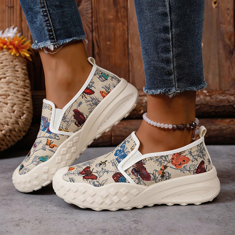 女性の靴快適で通気性のあるカジュアルスポーツアウトドア厚底プ - Outdoor Sports Shoes のレビューと価格