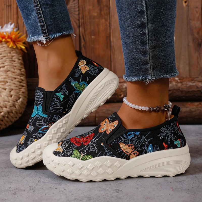 女性の靴快適で通気性のあるカジュアルスポーツアウトドア厚底プ - Outdoor Sports Shoes のレビューと価格
