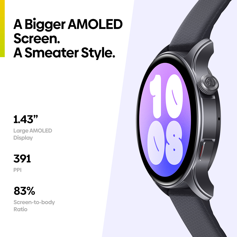 Zeblaze-btalk 3スマートウォッチ,1.43イン - Outdoor Sport Smart Watch のレビューと価格