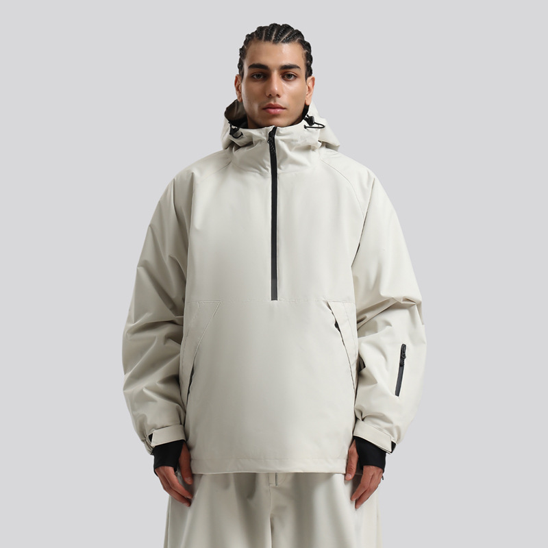 新しい緩い防風防水熱フード付きスキージャケット男性女性屋外ス - Outdoor Sport Jacket Women'S のレビューと価格