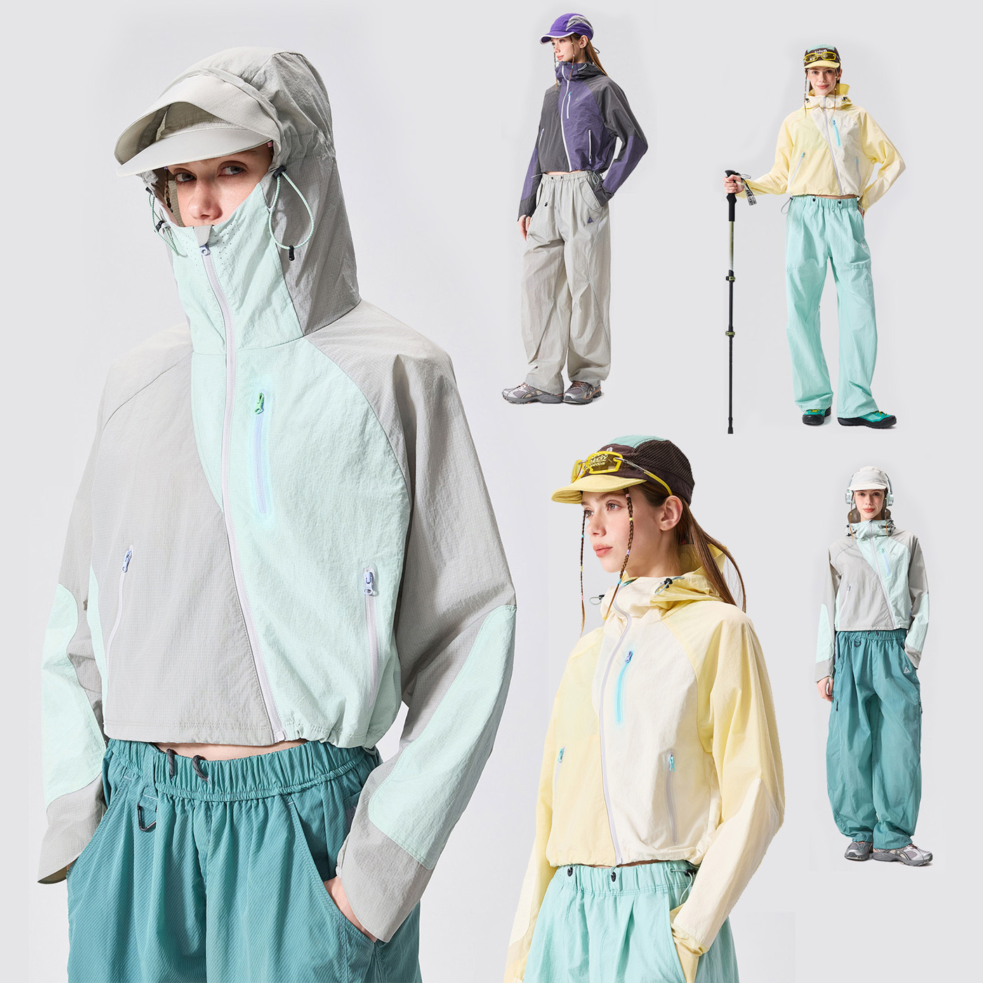 女性アウトドアスポーツハイキング軽量速乾防水防風ショート日焼 - Outdoor Sport Jacket Women'S のレビューと価格