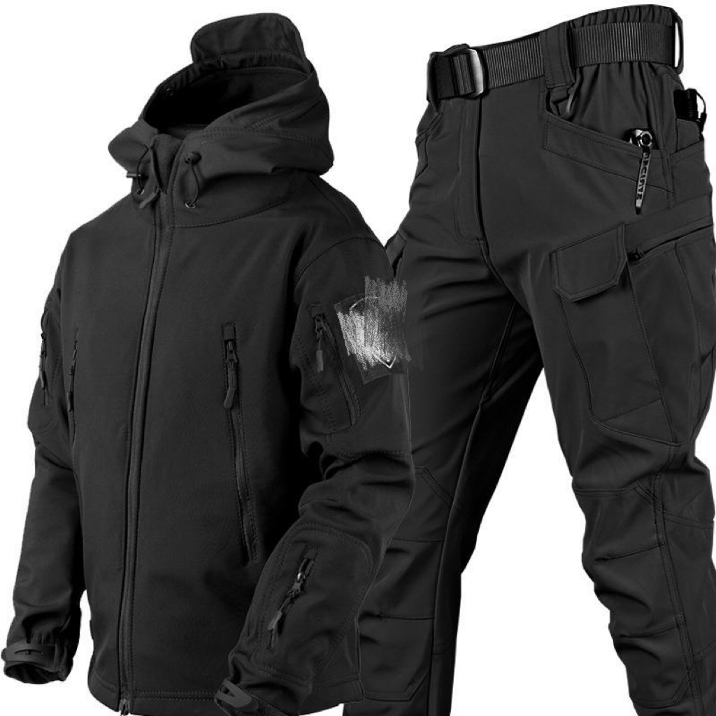 屋外防水防風ソフトシェルシャークスキンジャケットとパンツ戦術 - Outdoor Sport Waterproof Jacket のレビューと価格
