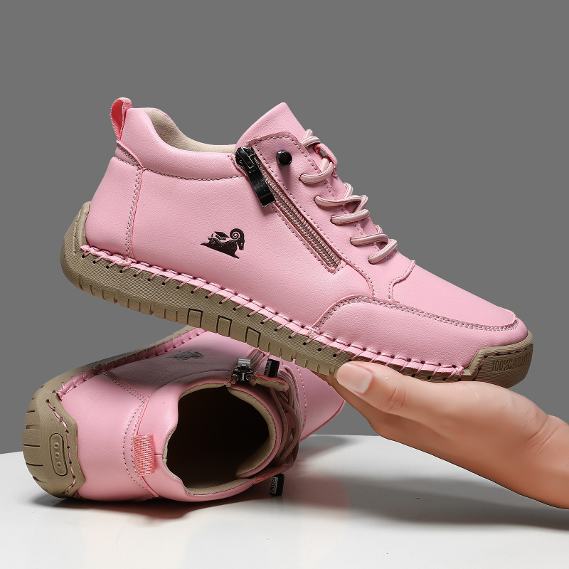 女性用スニーカー手作りレザーカジュアルシューズアウトドアソフ - Outdoor Sports Shoes のレビューと価格